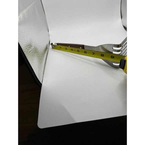 Right angle potato smasher. USA Ekco Flint Stainless Steel With Wooden Handle - Picture 8 of 9